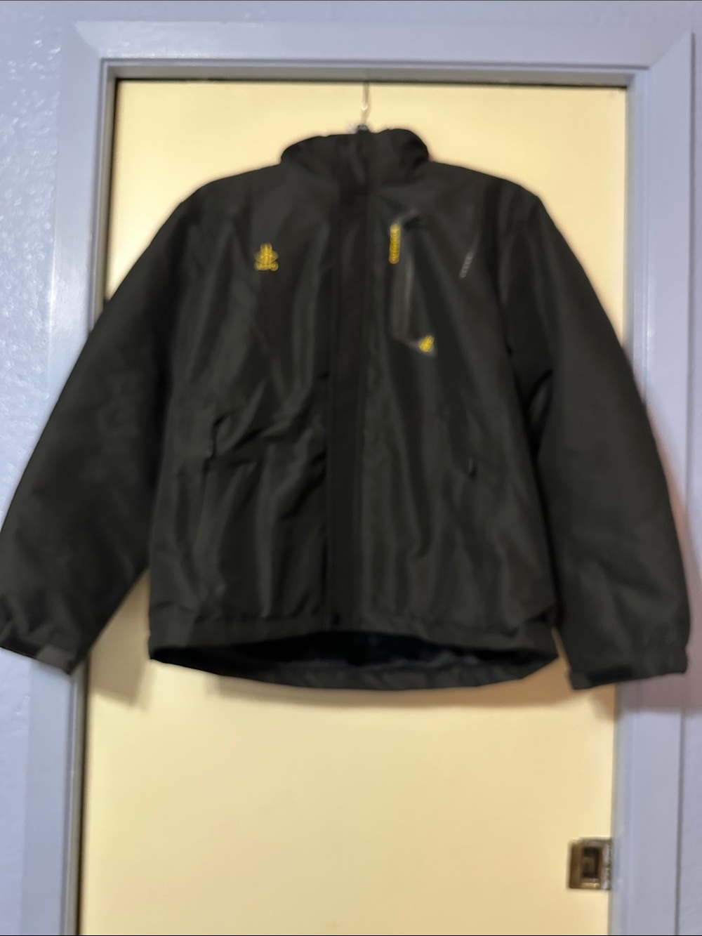 Men's Aspo Water proof Ski/winter warm jacket with Yellow Accents